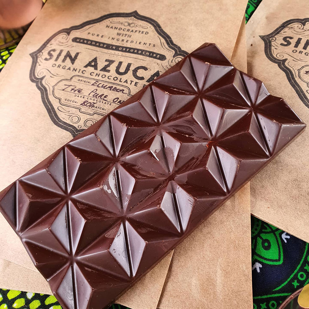 Sin Azucar 80% pure Ecuadorian chocolate bar